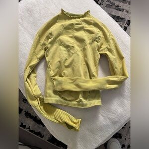FP Movement Good Karma High Neck Layer Top in Chartreuse.